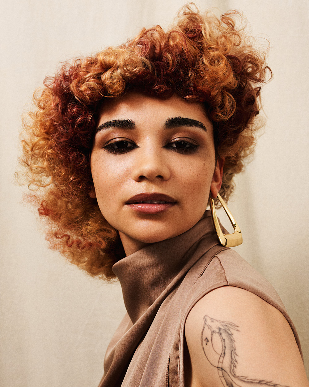 Pink and Peach Afro -Josh Goldsworthy and Sophie-Rose Goldsworthy - BHA South West Hairdresser of the Year 2026 Finalist Collection